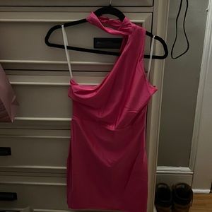 Hot pink cocktail dress